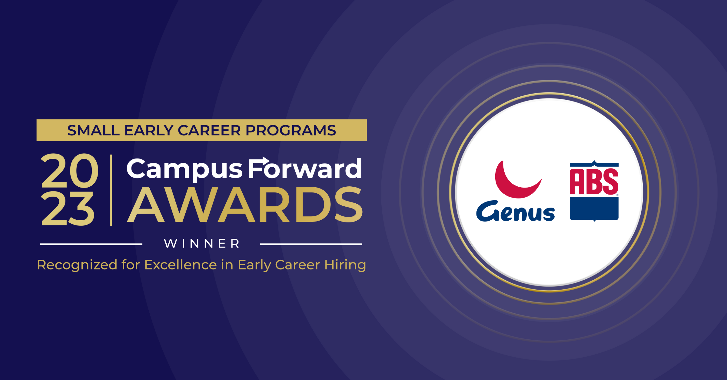 Genus ABS Global 2023 Campus Forward Award Winner
